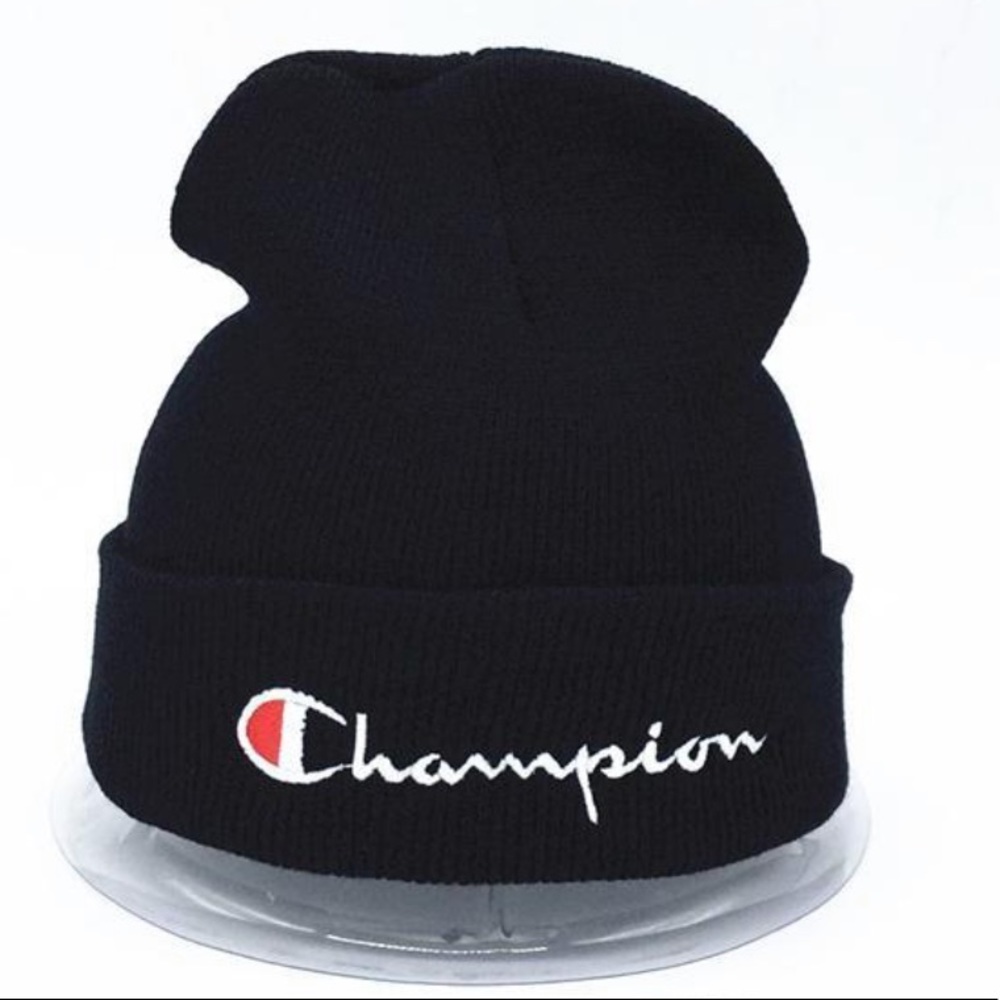 Unisex embroidered “ Champion” skullies.